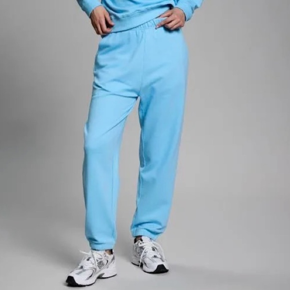 NWT Year of Ours Sky Blue 100% Cotton Joggers
